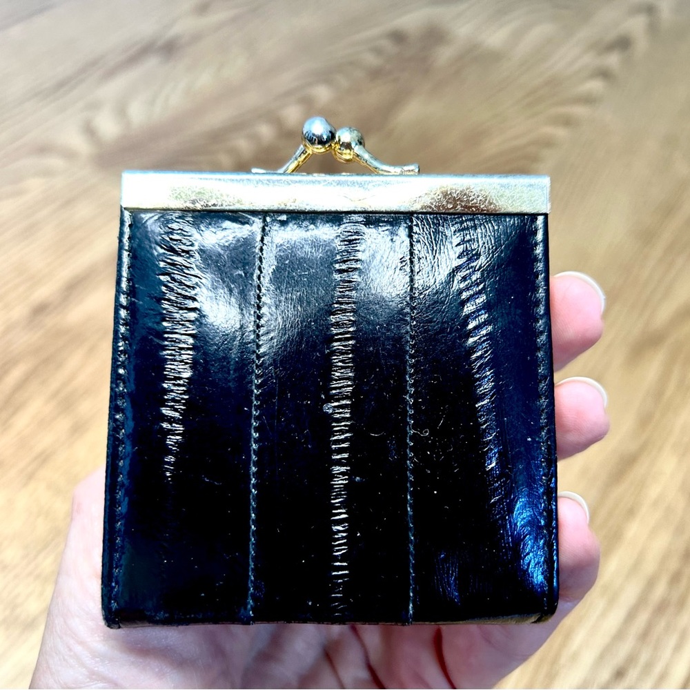 Eel skin Vintage French Kiss Wallet